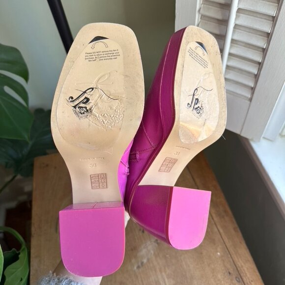 Free People Ruby Shine Platform Boot - Pink Size 38 - Picture 5 of 6